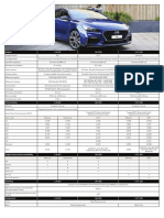 Hyundai I30 Model Specifications Sheet