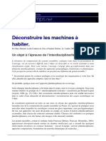 Deconstruire Les Machines A Habiter