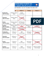 Year 10 - First Term Exam TT - Nov Dec 23-30 Oct