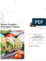 Recipe Slow Cooker Chicken Tacos