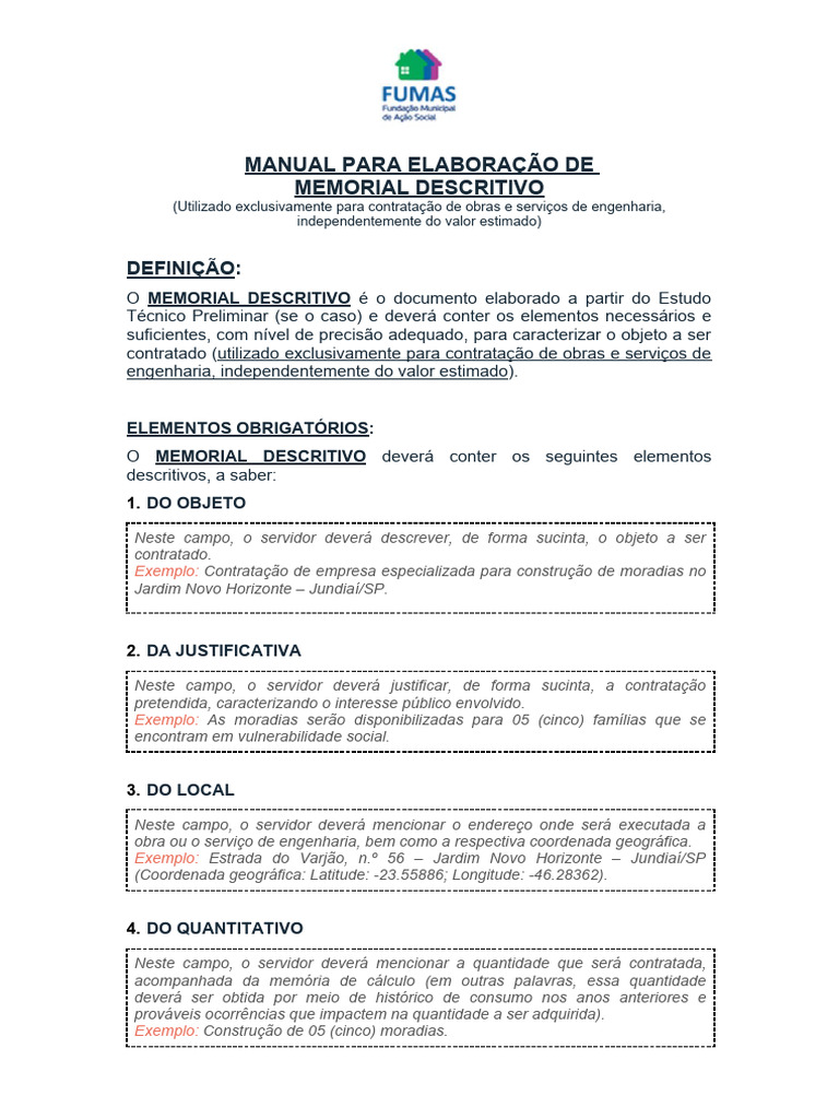 Guia Completo para Memorial Descritivo | PDF | Consórcio | Engenharia