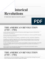 Five Historical Revolutions