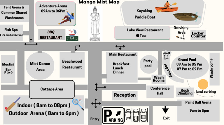 Mango Mist Resort Activities Map | PDF