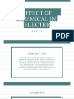 Effects of Chemicals To Electrical Systems