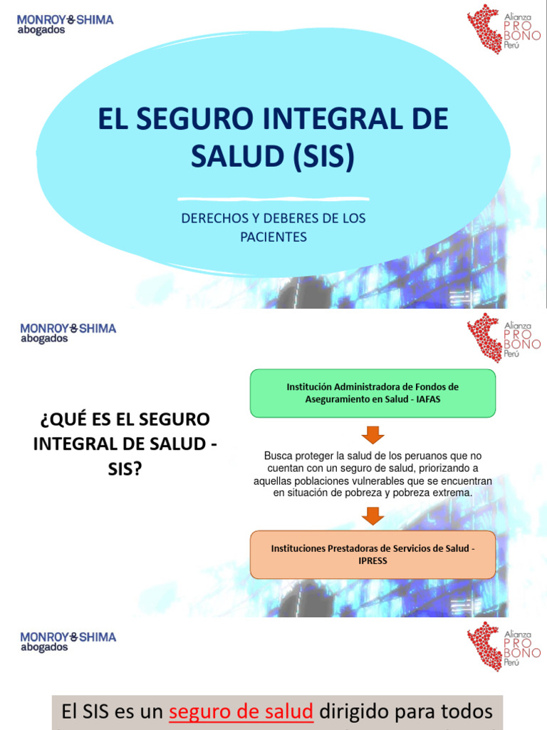 Seguro Integral de Salud (SIS) en Perú | PDF | El embarazo | Hospital