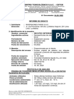 CETOX - IA-20-1993 IA 16927 Toxicidad Inhalatoria Aguda CL50