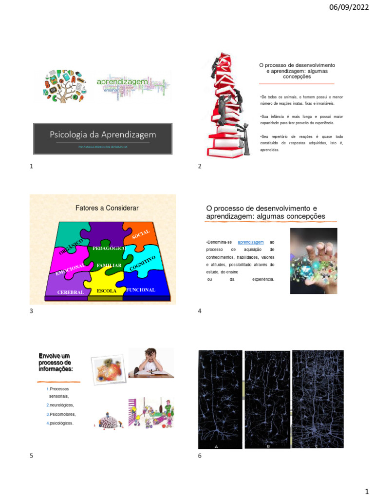 Psicologia da Aprendizagem e Comportamento | PDF | Aprendizado | Psicologia
