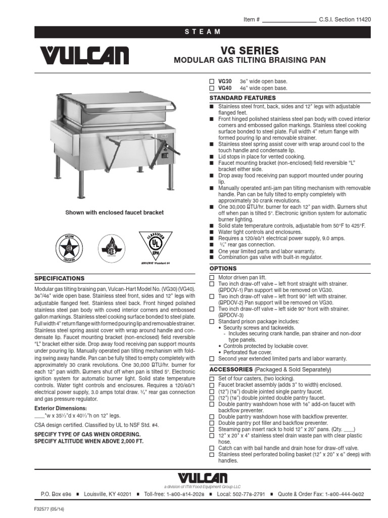 Vulcan Vg30 Download Free PDF Tap (Valve) Valve