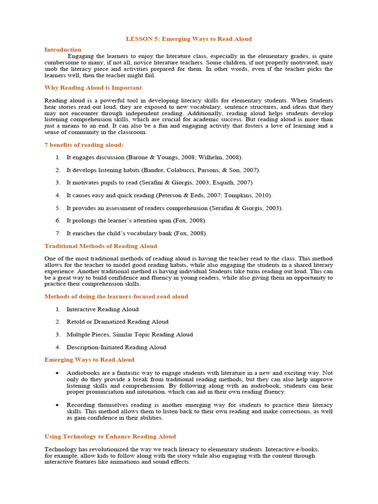 lesson-5-emerging-ways-to-read-aloud-pdf-reading-comprehension