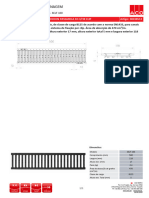 PTG - Grelha Self 100 L500 B125 Fundicion Passarela 10 Cfix Clip