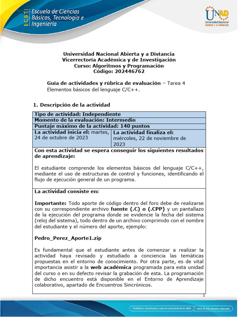 Guía de Actividades y Rúbrica de Evaluación - Unidad 3 - Tarea 4 ...