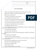 Interpretacao Como Se Fosse Dinheiro 5º Ano Respostas