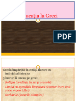 Educatia La Greci - Romani
