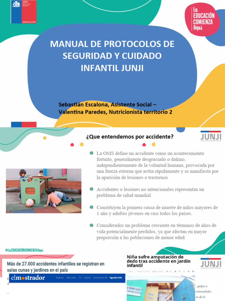 Protocolo de Seguridad Infantil JUNJI | PDF | Educación de la primera ...