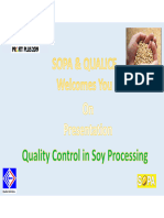 Quality Control in Soy Processing