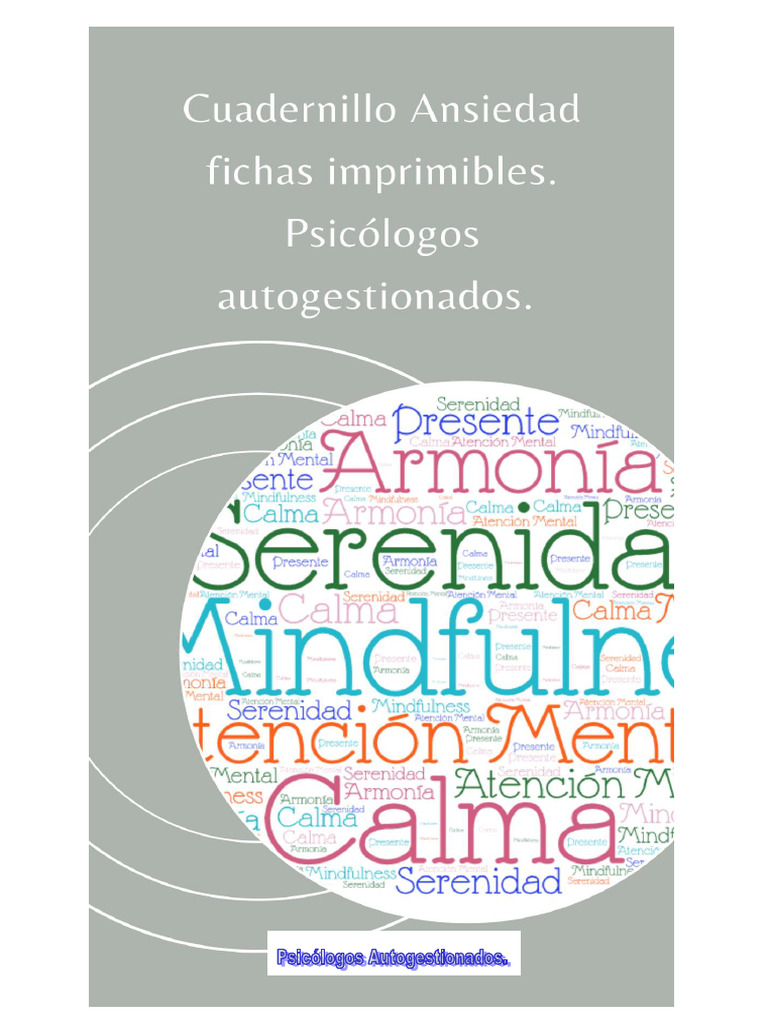 Fichas de apoyo para terapia de ansiedad | PDF | Las emociones | Sicología