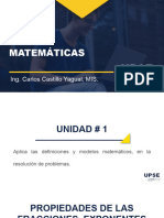 1.3 Propiedades de Fracciones Exponentes y Radicales