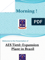 AES Tiete Expansion Plant in Brazil
