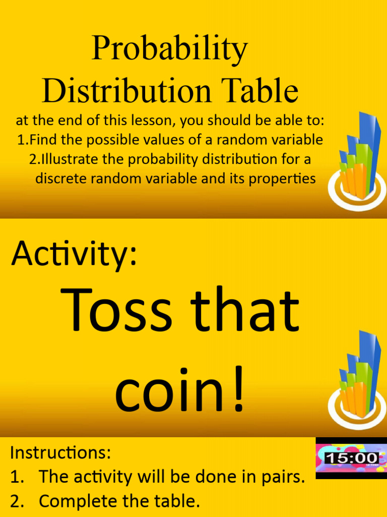 Lesson 2 pdf probability distribution random variable