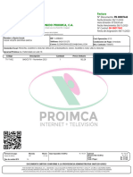 Proyeccion de Imagen Y Sonido Proimca, C.A.: Factura