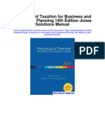 Principles of Taxation For Business and Investment Planning 14th Edition Jones Solutions Manual