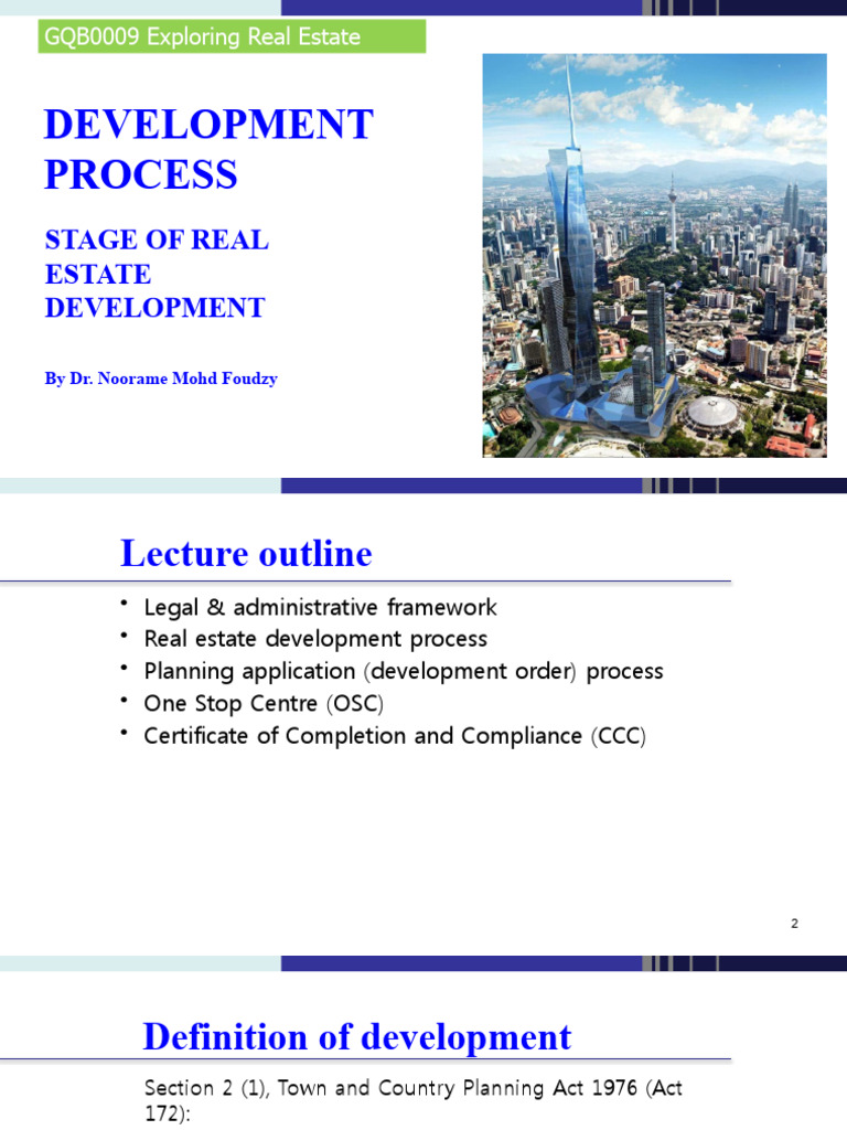 Real Estate Development Process Overview | PDF | Justice | Crime & Violence