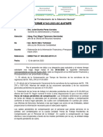 Informe Nº043 RRHH Elaboración de La Información Financiera y Presupuestaria Al Mes de Marzo 2023