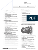 Basic Grammar Unit2 Without Answers