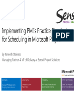 PMI Standard in Microsoft Project