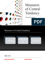 Measures of Central Tendency Median and Mode