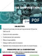 Gestion D'une Subvention