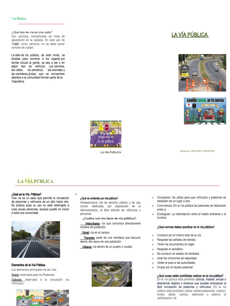 La Via Publica Pdf Calle Peatonal