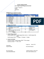 Analisis Minggu Efektif