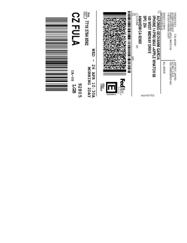 Shipping Label PDF