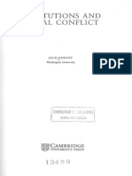 Knight, J. Institutions and Social Conflict. Pág. 1-20 y 40-47