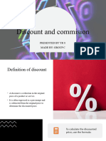 Discount and Commision PPT by SHUAIB BELGORE