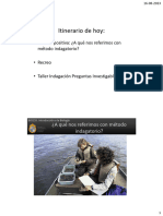 Clase A Qué Nos Referimos Con Método Indagatorio, Taller Preguntas e Hipótesis 16 Ago 23