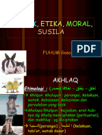 Akhlak, Etika, Moral Dan Perbandingannya