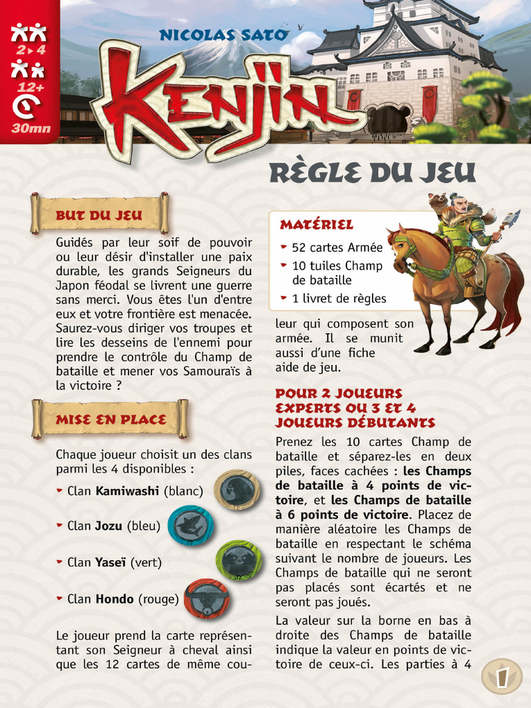 Kenjin Regles FR | PDF