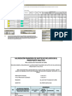 Planilla de Liquidacion No Atrib. A Obra