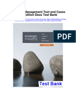 Strategic Management Text and Cases 7th Edition Dess Test Bank
