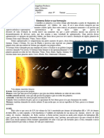 Sistema Solar e Sua Formação