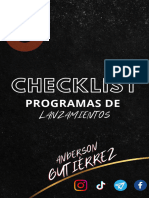 Checklist Lanzamientos - Anderson Gutiérrez