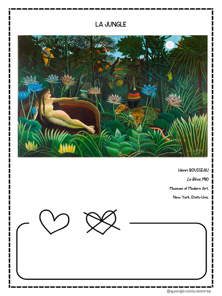 Le Rêve d'Henri Rousseau au CE2 | PDF | Art