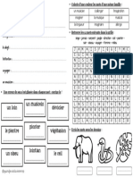 Fiche Revisions Mot Jungle