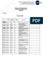 REGISTRO DE TRABAJO MENSUAL 2021 Abril