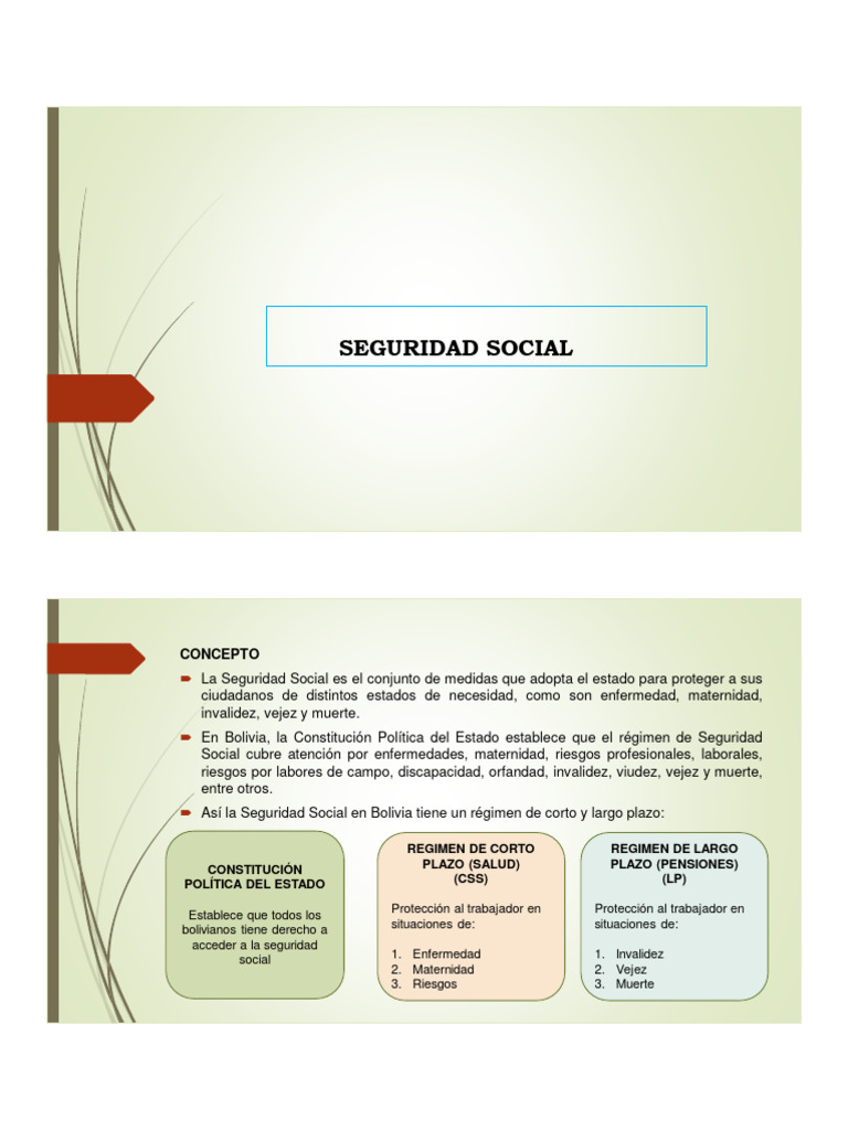 Sistemas De Seguridad Social , Seguro A Corto Y Largo Plazo – EIUAPH
