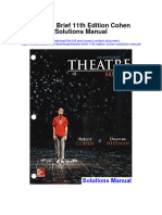 Theatre Brief 11th Edition Cohen Solutions Manual