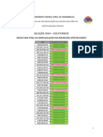 Resultado Apos Recursos Da Homologacao Das Inscricoes - Doutorado 2024