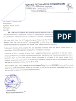 PPRC Letter To The National Secretary General, SLPP